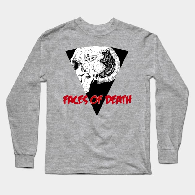 FACES OF DEATH Long Sleeve T-Shirt by theanomalius_merch